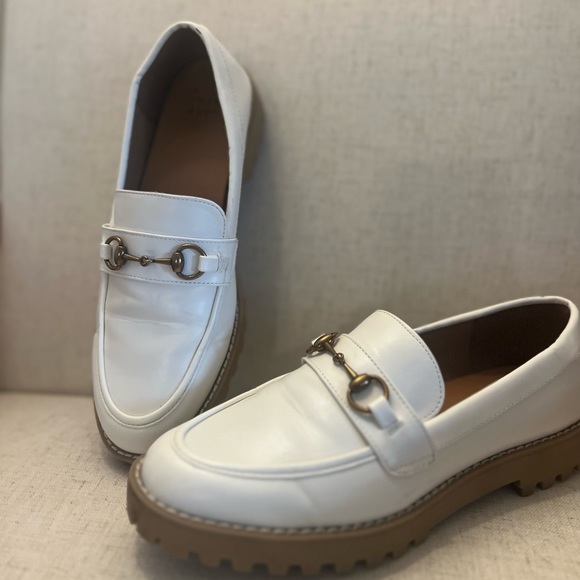 a new day Shoes - Women’s Danica Platform Loafers- off white, A New Day
